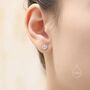 Cute Bao Bun Earrings In Sterling Silver, thumbnail 1 of 10