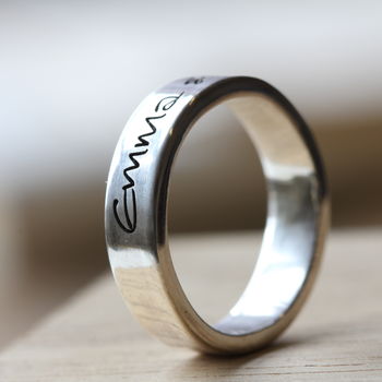 Own Handwriting Personalised Ring, 6 of 8