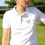 Personalised Golf Wreath Polo Top For Men Gift, thumbnail 6 of 10