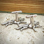 Wild Fox Cufflinks Antiqued Pewter, thumbnail 5 of 6