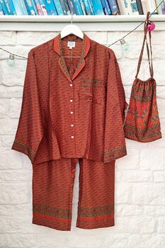 Upcycled Sari Pjs, 8 of 9