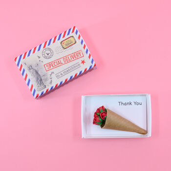 A Miniature Bouquet Of Roses Special Delivery, 9 of 12