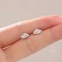 Blobfish Stud Earrings In Sterling Silver, thumbnail 3 of 11