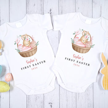 Personalised First Easter Bunny T Shirt Gift, 11 of 12