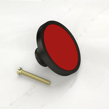 Red Shade Cupboard Drawer Door Cabinet Knobs Handles, 11 of 12