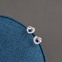 'You're Loved' Sterling Silver Knotted Heart Earrings, thumbnail 5 of 7