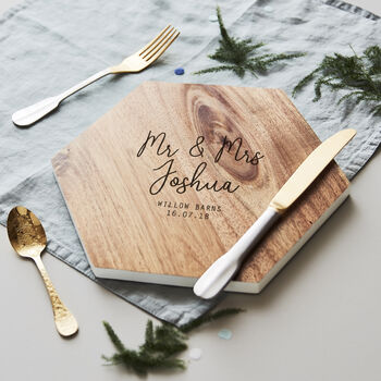 Couples Personalised Chopping Board, 5 of 6