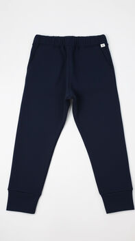 Margot Relaxed Cigarette Style Sweatpants Navy Blue Available In Regular And Tall Length, 4 of 6