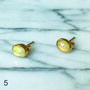 Tara Gold Stud Earrings, thumbnail 6 of 12