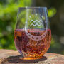 Personalised Engraved Star Sign Rainbow Glass Tumbler, thumbnail 3 of 8