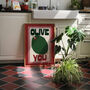 Olive You Kitchen Print, thumbnail 8 of 10
