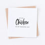Children Wedding Bridal Card, thumbnail 1 of 4