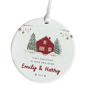 First Christmas In New Home Ceramic Ornament, 2 of 7