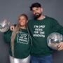 Men's Only Here For The Sprouts Christmas Sweatshirt, thumbnail 6 of 8