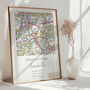 Welcome To The World Ordnance Survey Landranger Personalised Map Print New Baby Gift, thumbnail 3 of 12