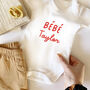 Bébé Announcement, Personalised Baby Grow, thumbnail 3 of 9