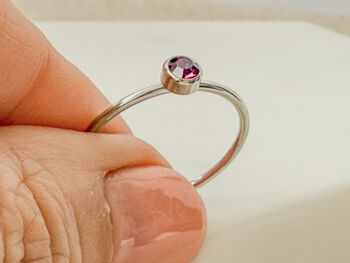 Birthstone Stacking Ring, 2 of 5