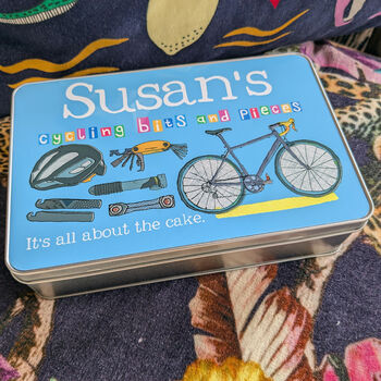 Personalised Cycling Metal Tin, 2 of 10