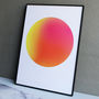 Limited Edition Neon Pink And Orange Gradient Dot Print, thumbnail 1 of 5