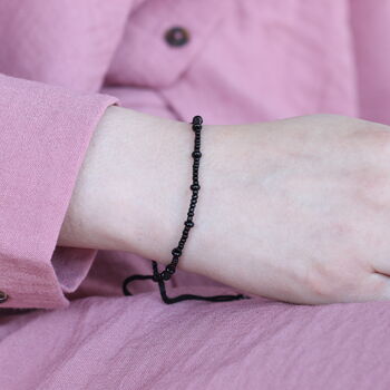 Black Beads Evil Eye Indian Nazaria Bracelet, 2 of 10