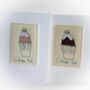 Two Embroidered Crimbo Pud Christmas Cards, thumbnail 3 of 4
