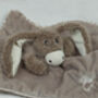 Donkey Finger Puppet Soother With Engraved Heart, thumbnail 2 of 5