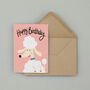 Poodle Birthday Greetings Card, thumbnail 3 of 5