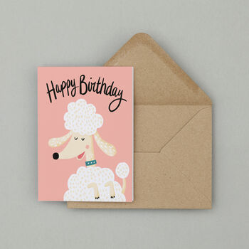 Poodle Birthday Greetings Card, 3 of 5