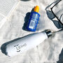 Sporty Stainless Steel Water Bottle With Two Caps, thumbnail 1 of 4