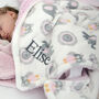 Personalised Pink Elephant And Owl Blanket, thumbnail 3 of 6