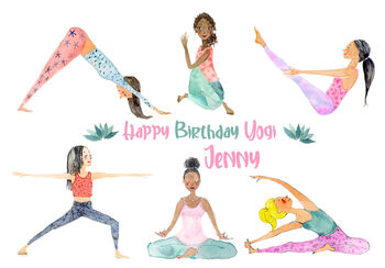 Yoga Birthday Card, 7 of 8