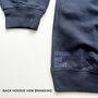 Personalised Rugby Print Hoodie Initials Gift, thumbnail 3 of 11