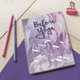 Before Yoga, After Yoga Metallic Notebook, thumbnail 1 of 4