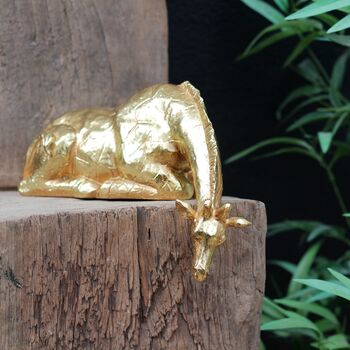 Gold Peering Over Elephant And Giraffe, 4 of 6