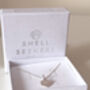 St Christopher Heart Necklace Sterling Silver, thumbnail 5 of 6