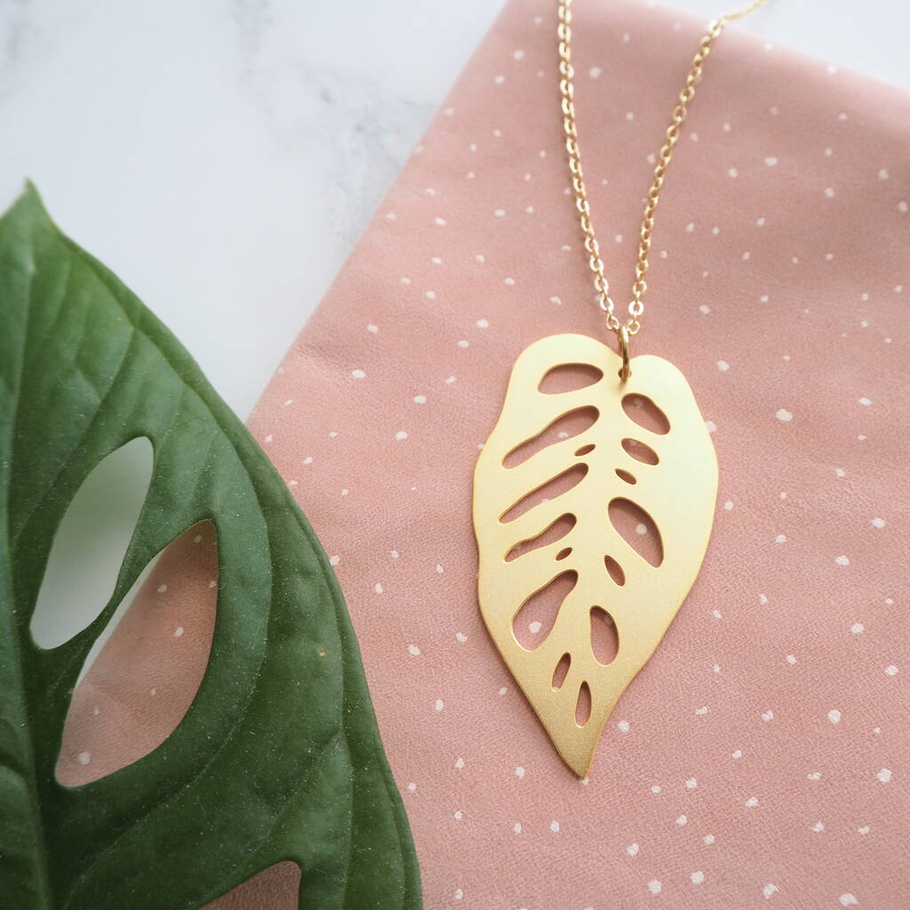Botanical Gold Plated Monstera Leaf 