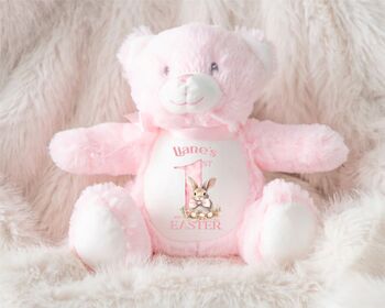 Personalised Pink First Easter Teddy, 10 of 12