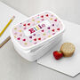 Personalised Girl's Patterned Lunch Box, thumbnail 5 of 12