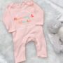 First Mother's Day Best Friends Forever Personalised Babygrow, thumbnail 7 of 9