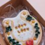 Hand Iced Personalised Be Lucky Horseshoe Biscuit Gift, thumbnail 4 of 5