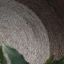 Rug Round Natural Jute With Brown Edge, thumbnail 3 of 3