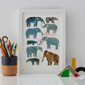 Prehistoric Elephants Print, 2 of 10