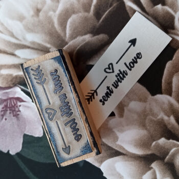 'Sent With Love' Rubber Stamp, 5 of 5