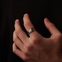 Silver 8 Mm Personalised Band Ring For Men And Women, Thick Silver Ring, thumbnail 4 of 11