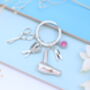 Personalised Hairdresser Keyring Hair Stylist Gift, thumbnail 5 of 9