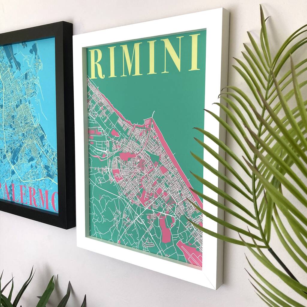 Personalised Retro Colour Map Print, 1 of 4