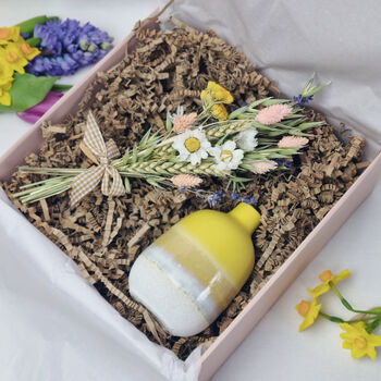 Ceramic Vase And Dried Flower Gift Box, 4 of 9
