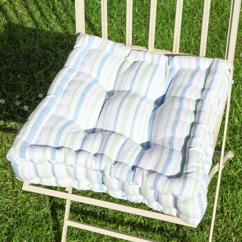 Tenby Stripe Garden Seat Pad Collection, 4 of 6