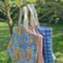 Quilted Maxi Tote Bag In Gingham, thumbnail 5 of 5