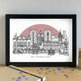 Ripon Skyline Art Print Unframed, thumbnail 3 of 6